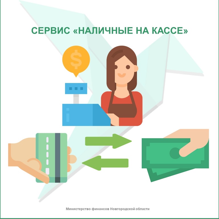 В Новгородской области можно снять наличные на кассе в 145 торговых точках.